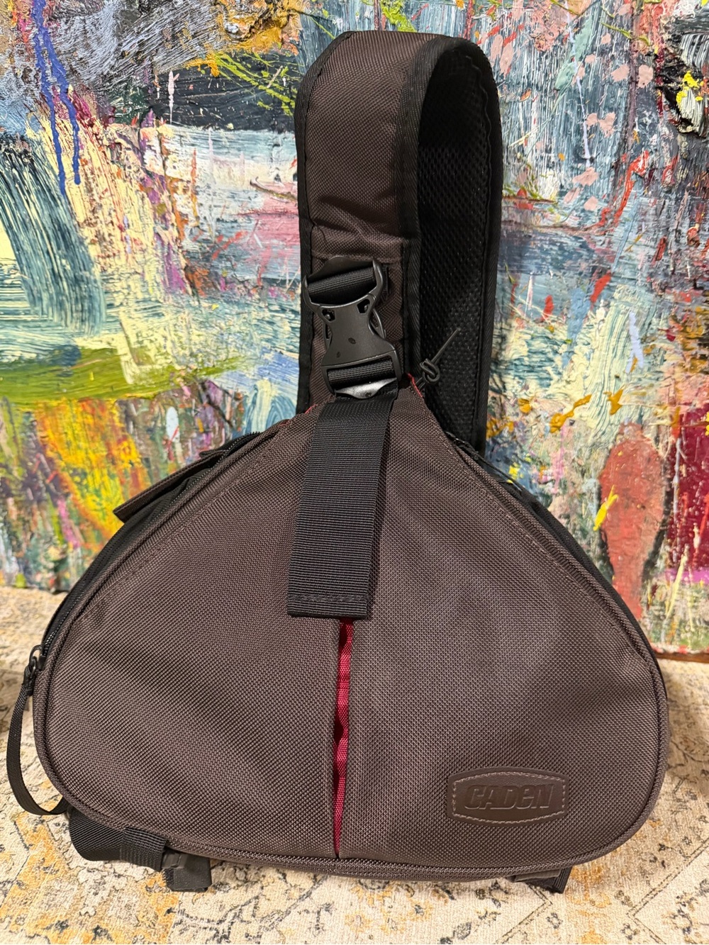 New Brown Sling Bag - Compact Crossbody Carry camera bag